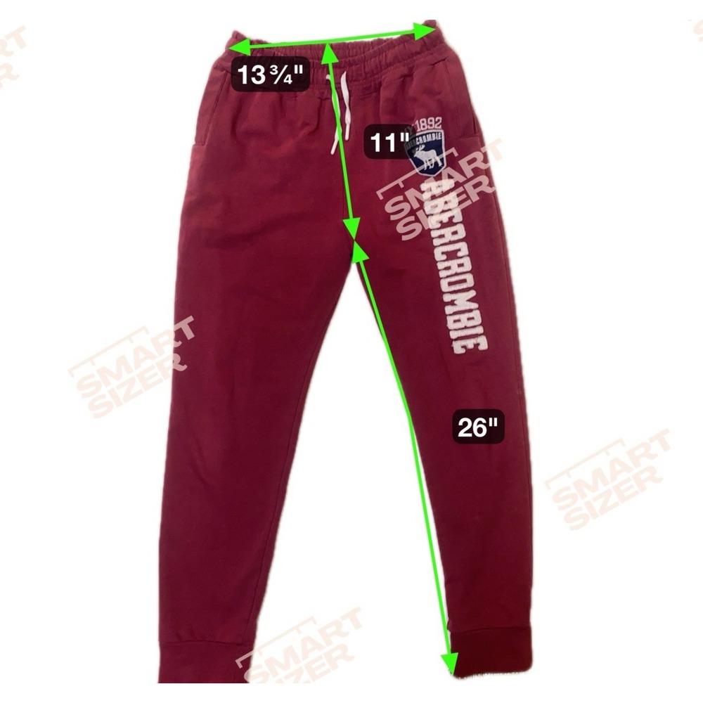 Vintage Abercrombie & Fitch Jogger Sweatpants Womens S Burgundy Sporty Comfy Gym - Picture 5 of 10